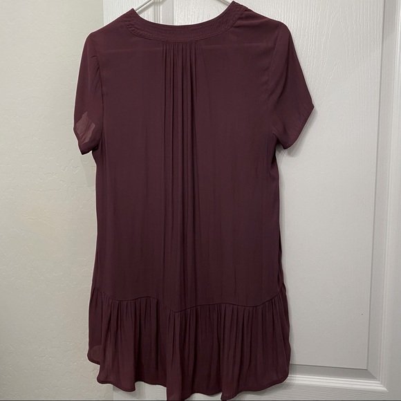 Anthropologie | RO&DE Short Sleeve Tunic w Ruffle Flounce & Front Ties - Picture 3 of 4